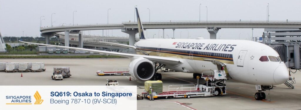 Review: Singapore Airlines 787-10 Business Class from Osaka Kansai to Singapore