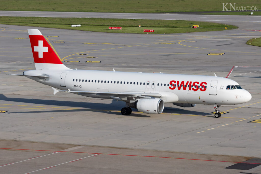 Swiss A320 in Stuttgart