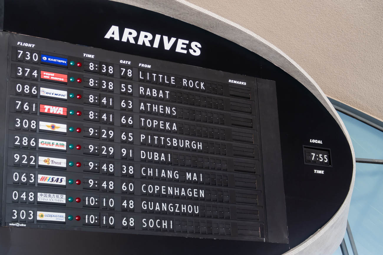 Solari Board at TWA Hotel