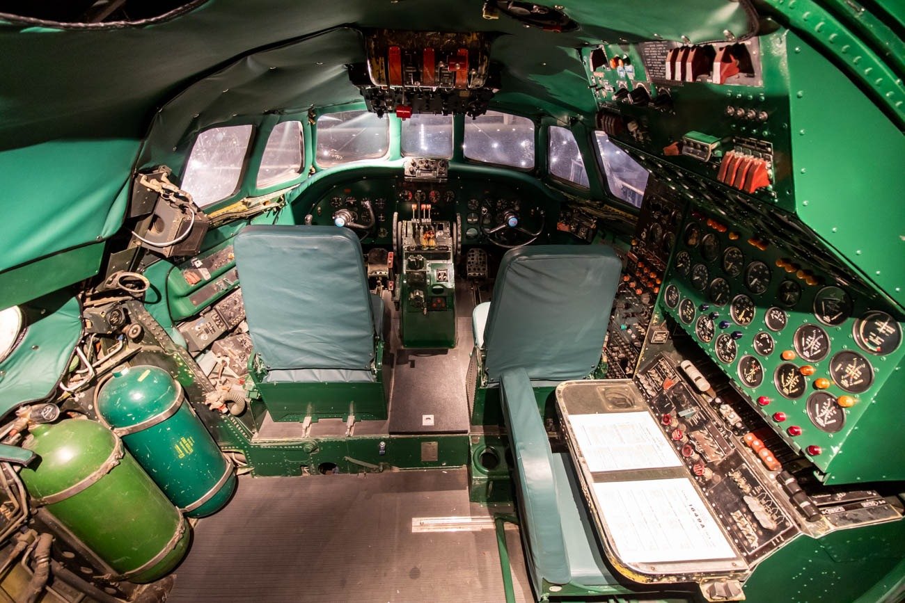 Cockpit of The Connie at TWA Hotel