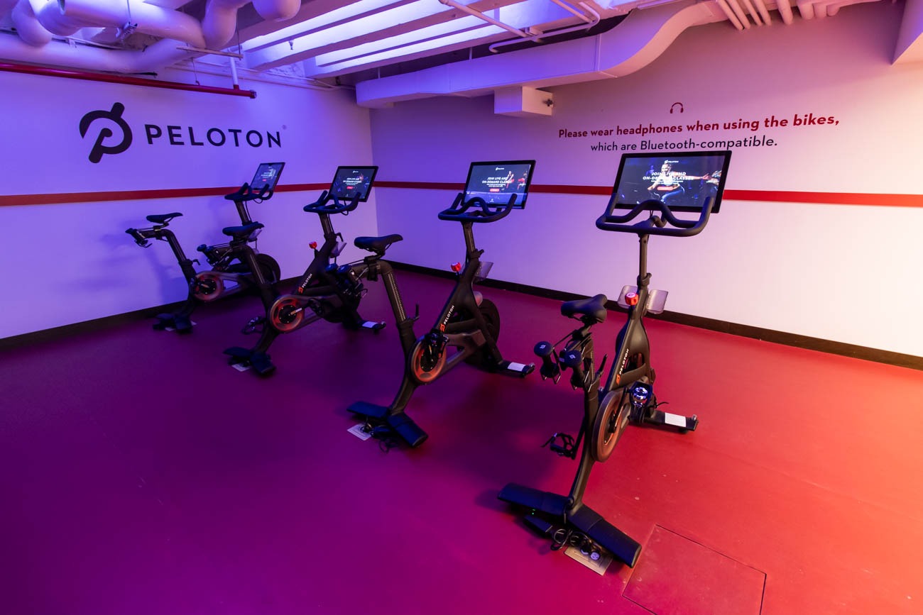 TWA Hotel Peloton Bikes