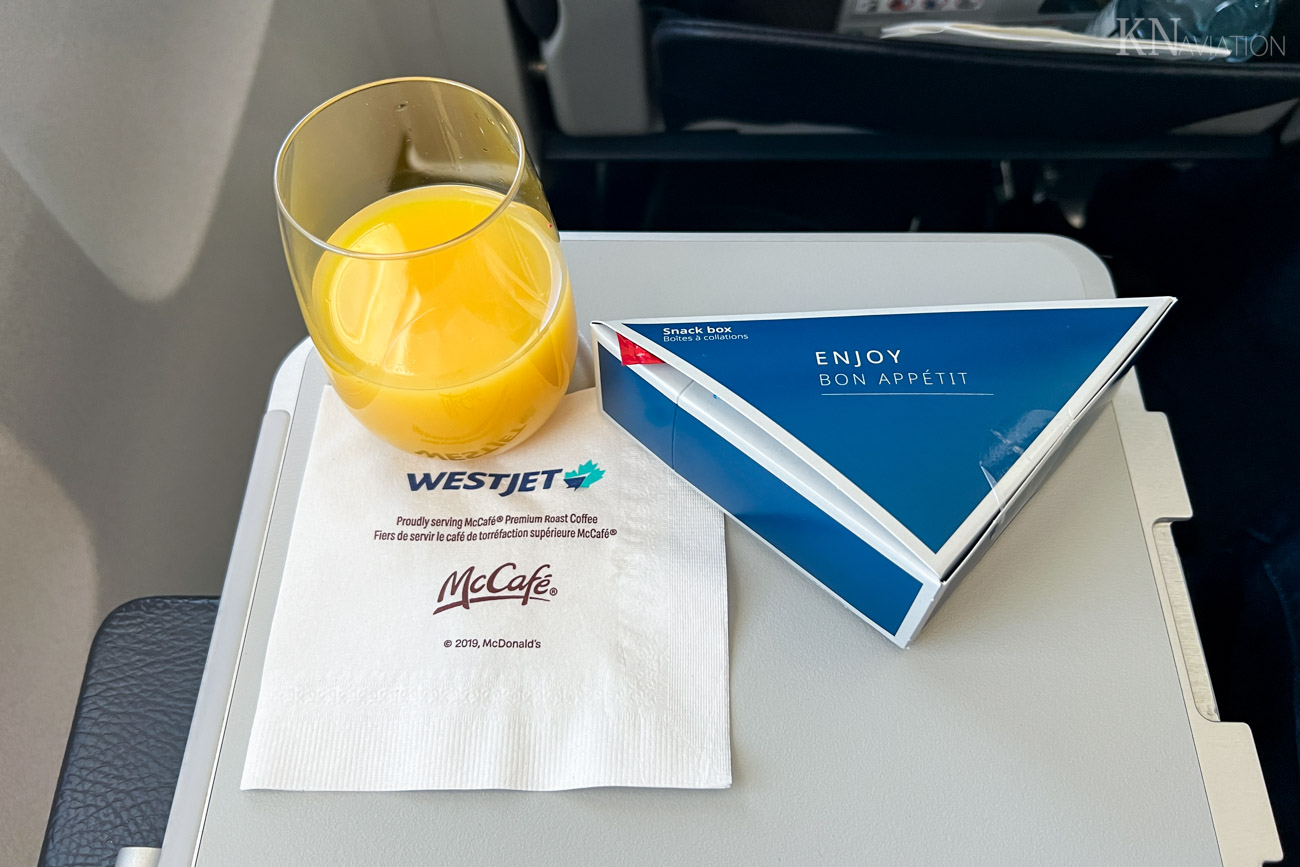 WestJet Short-Haul Premium Class Snack Box