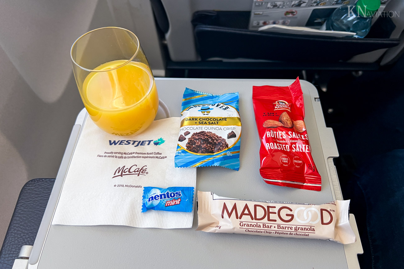 WestJet Short-Haul Premium Class Snack Box